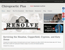 Tablet Screenshot of maxlivingchiroplus.com